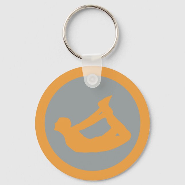 Bow Pose Yoga Keychain (Front)