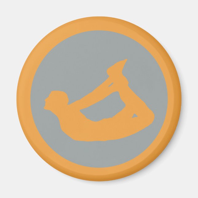 Bow Pose Yoga Magnet (Front)