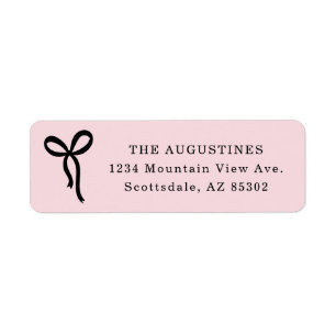 Bow Return Address Label