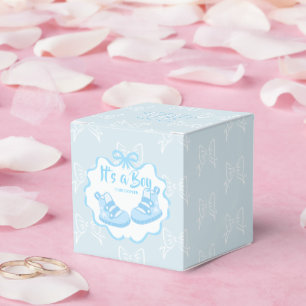 Bow Ribbon Its a Boy Favor Box