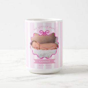 Bow Ribbon New Born Baby Girl Coffee Mug
