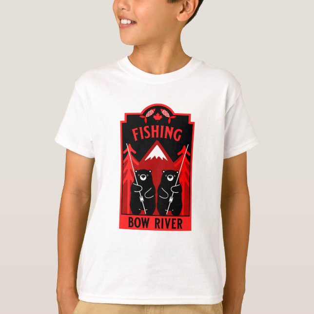  Bow River Fishing Canada T-Shirt (Front)
