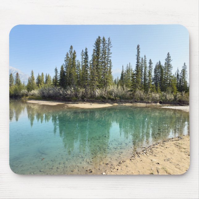 Bow River in Canmore Canada Mouse Pad (Front)