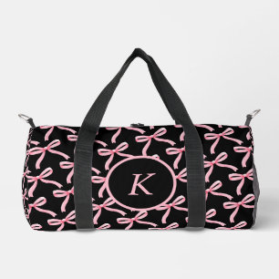 Bow rose et bloc monogramme Danse Duffel sac