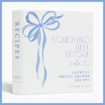 Bow Something Blue Before I Do Shower Recipe Binder<br><div class="desc">A keepsake as timeless as the celebration itself, this bridal shower recipe binder is the perfect way to preserve cherished family recipes and new favourites alike. Designed with an air of refined elegance, it features a soft watercolor bow in a delicate blue—an ode to tradition with a modern, editorial touch....</div>