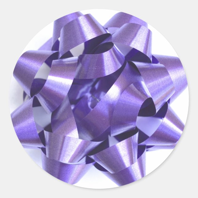 Bow Sticker in Purple (Front)