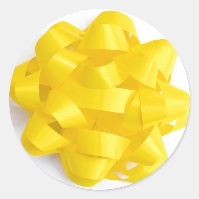 Bow Sticker in Yellow (Front)