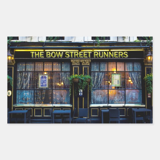 Bow Street Runners Pub Sticker (Front)