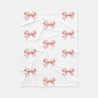 Bow Throw Fleece Blanket