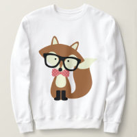 Bow Tie and Glasses Hipster Brown Fox