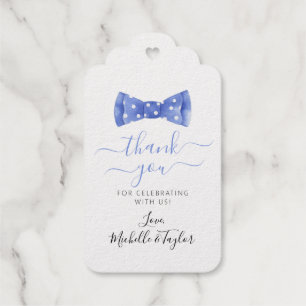 Bow Tie Baby Shower Favour Tag