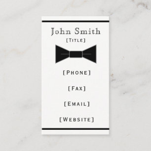 Bow Tie Business Card