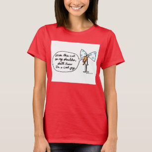 BOW TIE cat on shoulder T-Shirt