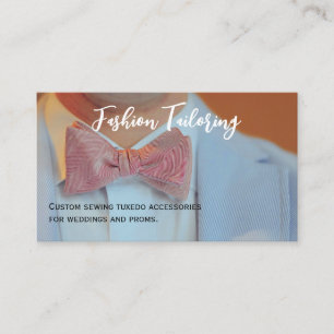 Bow Tie Custom Tailoring Business Card