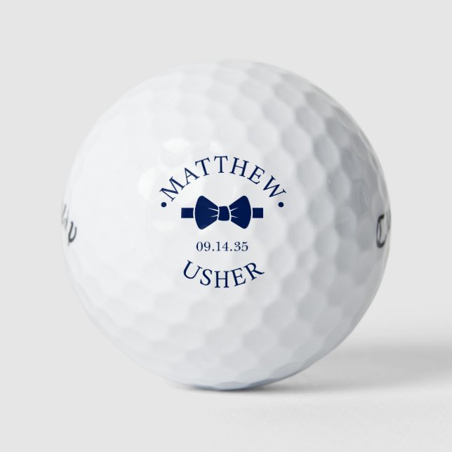  Bow Tie Usher Golf Balls (Front)