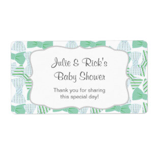 Bow Tie Water Bottle Favour  bowties- customize it