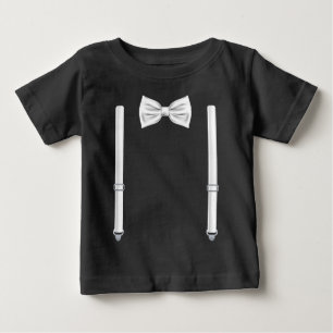 Bow Tie With Suspenders - Bowtie For Weddings Baby T-Shirt