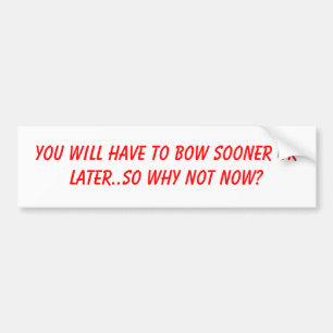 bow to god sticker