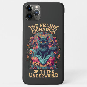 Bow to the Feline Monarch of the Underworld Spooky iPhone 11 Pro Max Case