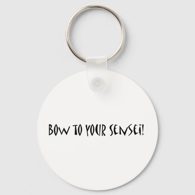 Bow to your sensei keychain (Front)