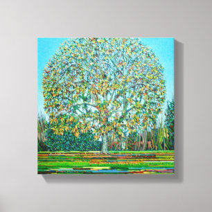 Bow Tree Autumn Canvas Print