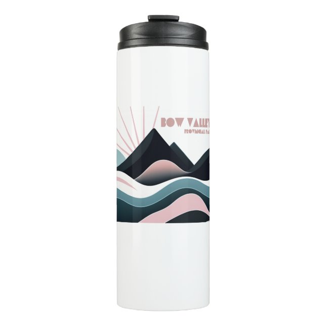 Bow Valley Provincial Park Coloured Hills Thermal Tumbler (Front)