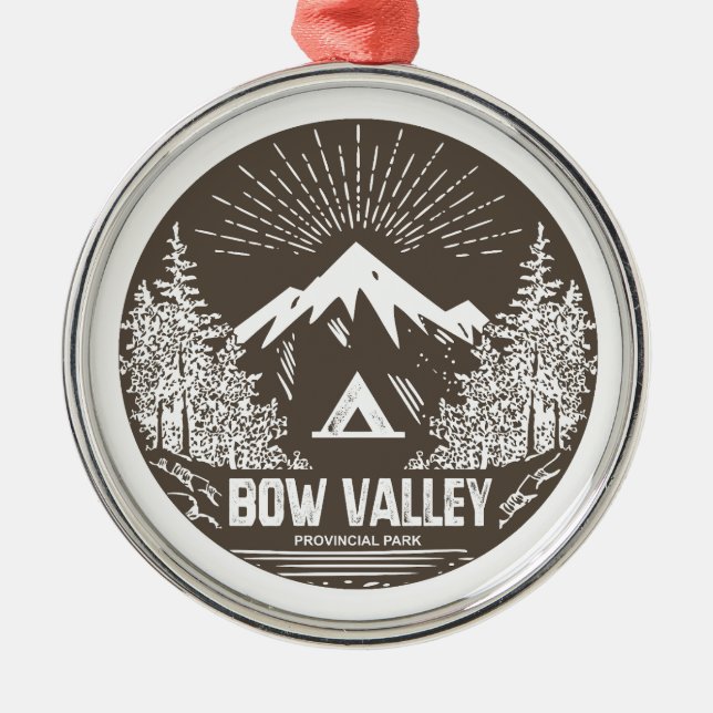 Bow Valley Provincial Park Metal Ornament (Front)