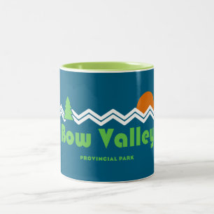 Bow Valley Provincial Park Retro Two-Tone Coffee Mug