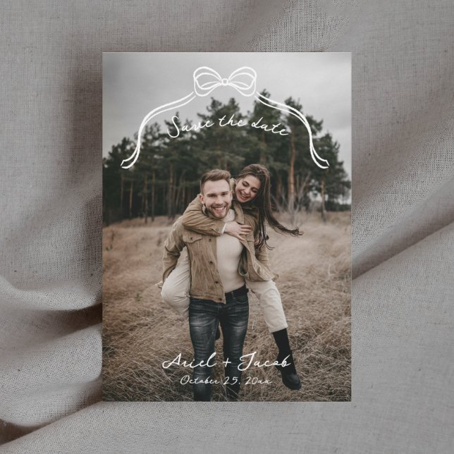Bow Wedding Save The Date (Creator Uploaded)