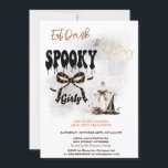 Bow Which Hat & Cocktail Halloween Invitation<br><div class="desc">Which hat,  bow,  and wine bottle. Personalize this spooktacular invite with your details.</div>