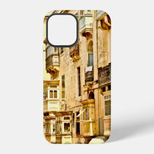 Bow windows in Maltamalta,window,antique,architect iPhone 12 Case