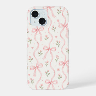 Bow with small little flower phone case