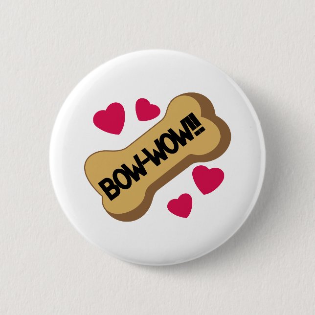 Bow-Wow 2 Inch Round Button (Front)