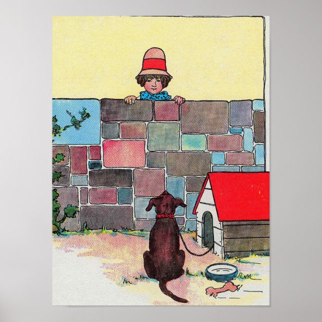 Bow-wow-wow! Whose dog art thou? Nursery Rhyme Poster (Front)