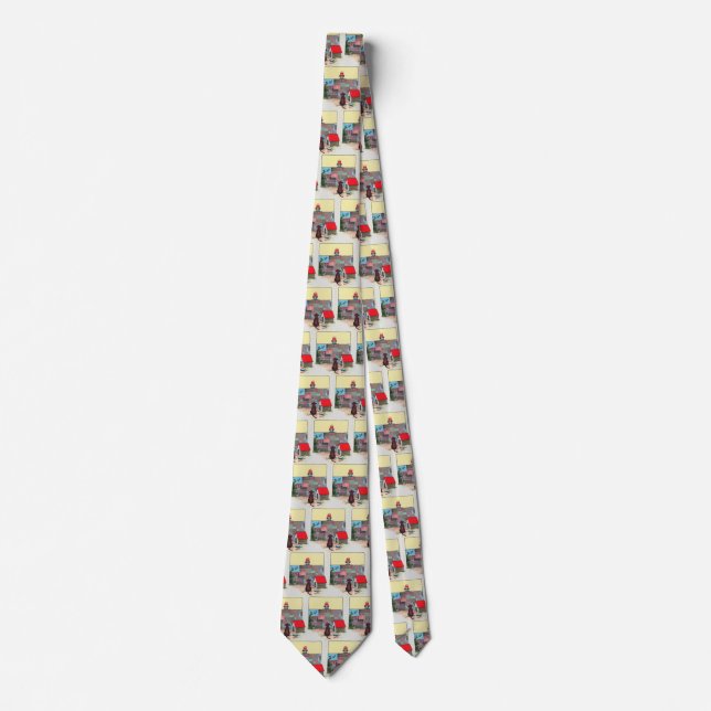 Bow-wow-wow! Whose dog art thou? Nursery Rhyme Tie (Front)