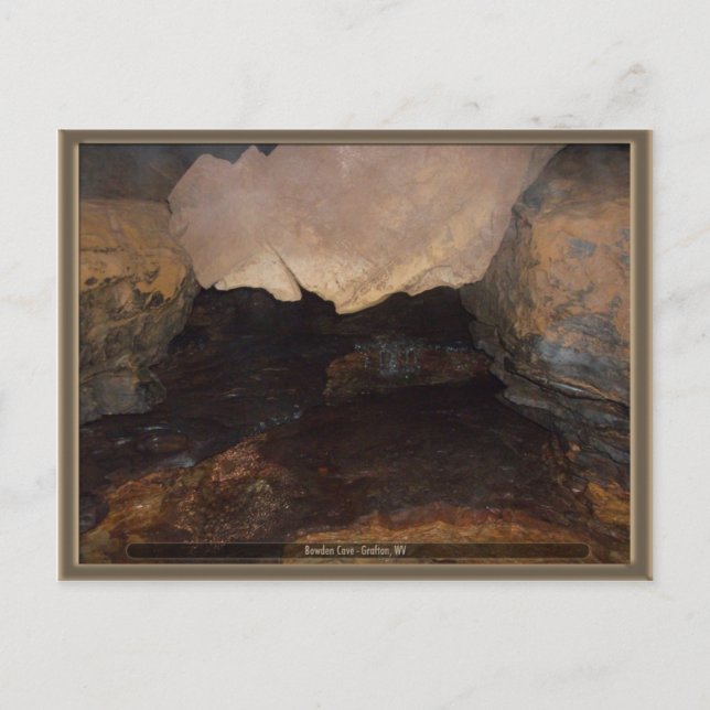 Bowden Cave, WV Postcard (Front)