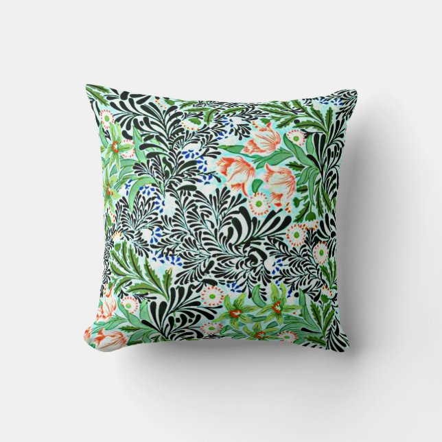 Bower, William Morris pattern, Throw Pillow (Front)