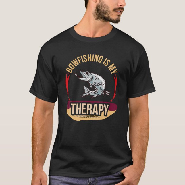 Bowfishing Bow Lights Arrows Crossbow Bowfisher T-Shirt (Front)