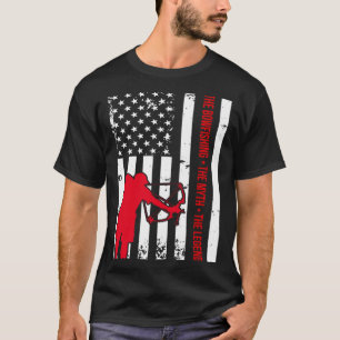 Bowfishing USA Flag Vintage great cool T-Shirt