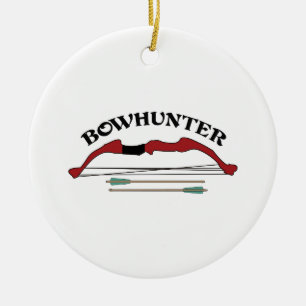 BOWHUNTER CERAMIC ORNAMENT