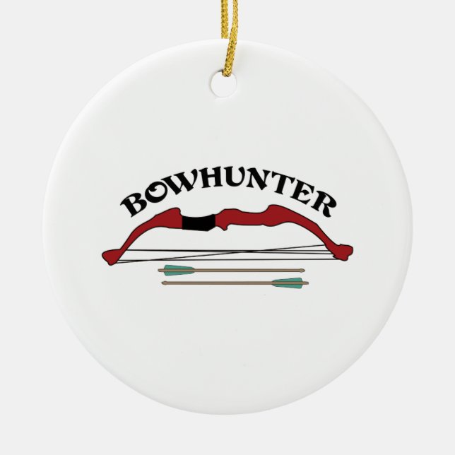 BOWHUNTER CERAMIC ORNAMENT (Front)