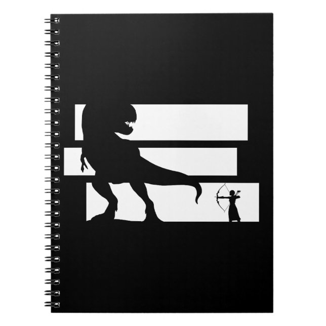 Bowhunting Dinosaurs Fantasy Archery Notebook (Front)