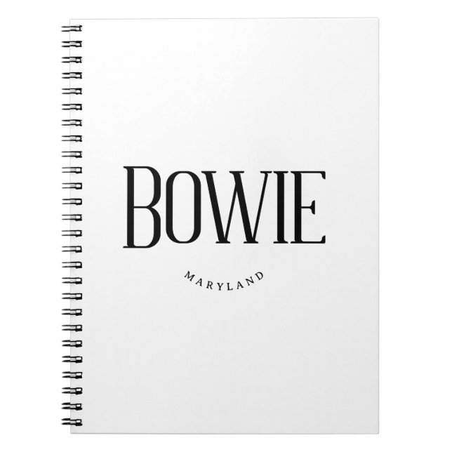 Bowie MD Notebook (Front)