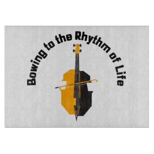 Bowing to the Rhythm of Life Cello Cutting Board
