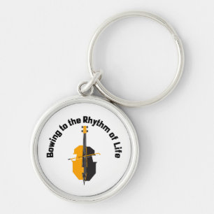 Bowing to the Rhythm of Life Cello Keychain