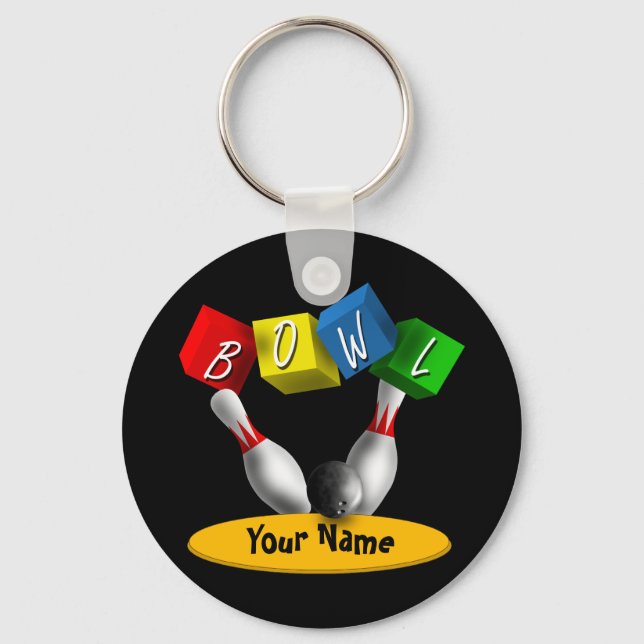 Bowl a Rama Bowling Keychain (Front)
