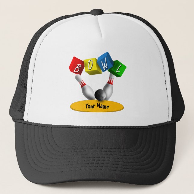 Bowl a Rama Bowling Trucker Hat (Front)