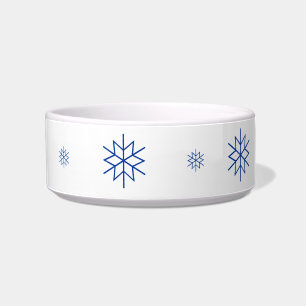 Bowl - Blue Snowflakes