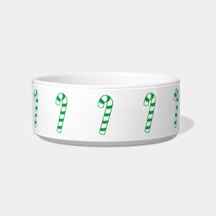 Bowl - Candy Canes in Green