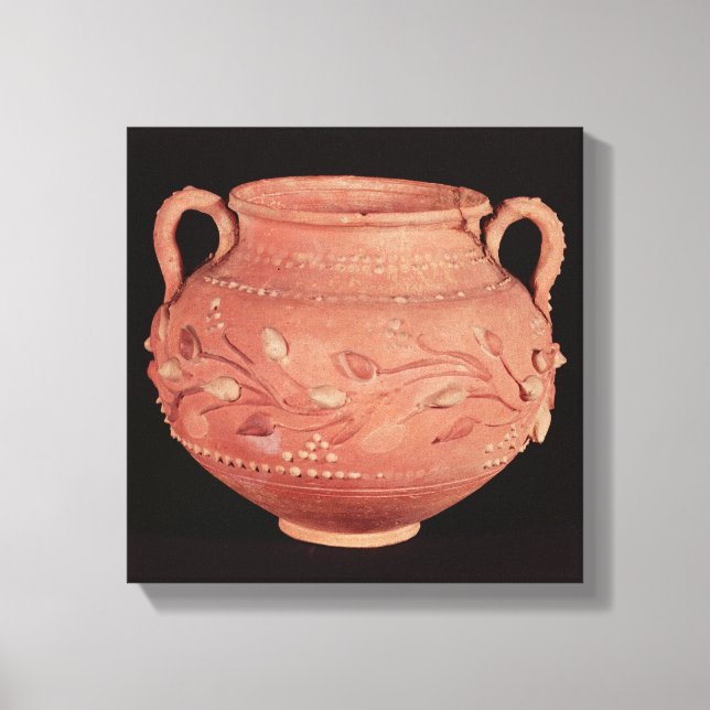 Bowl found at Coptos, Upper Egypt Canvas Print (Front)